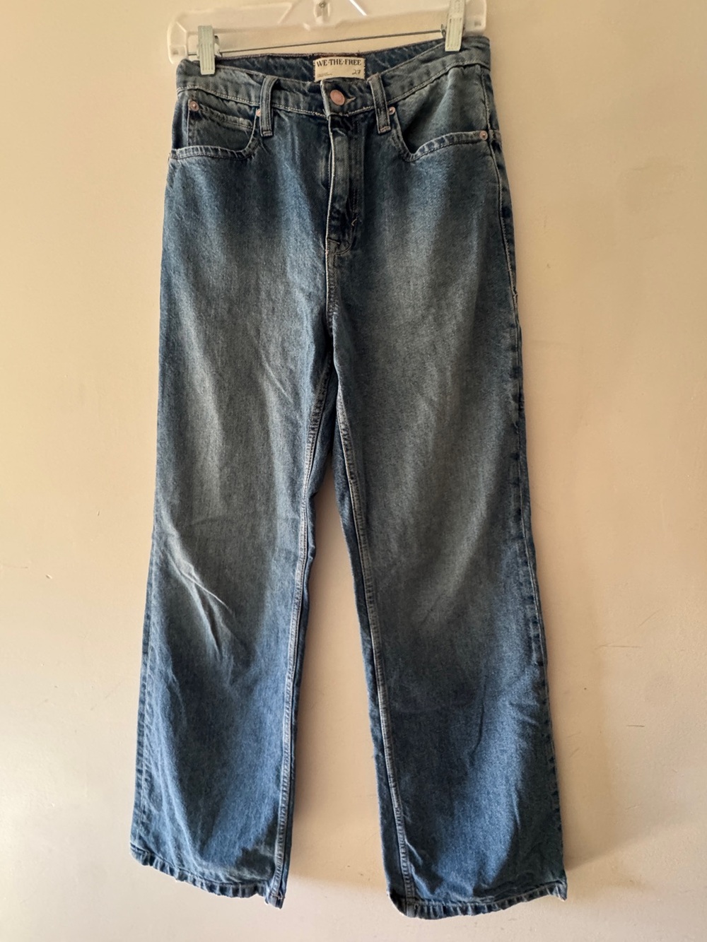 Free People We The‎ Free Women's Tinsley Baggy High Rise Straight Jeans - Picture 2 of 10